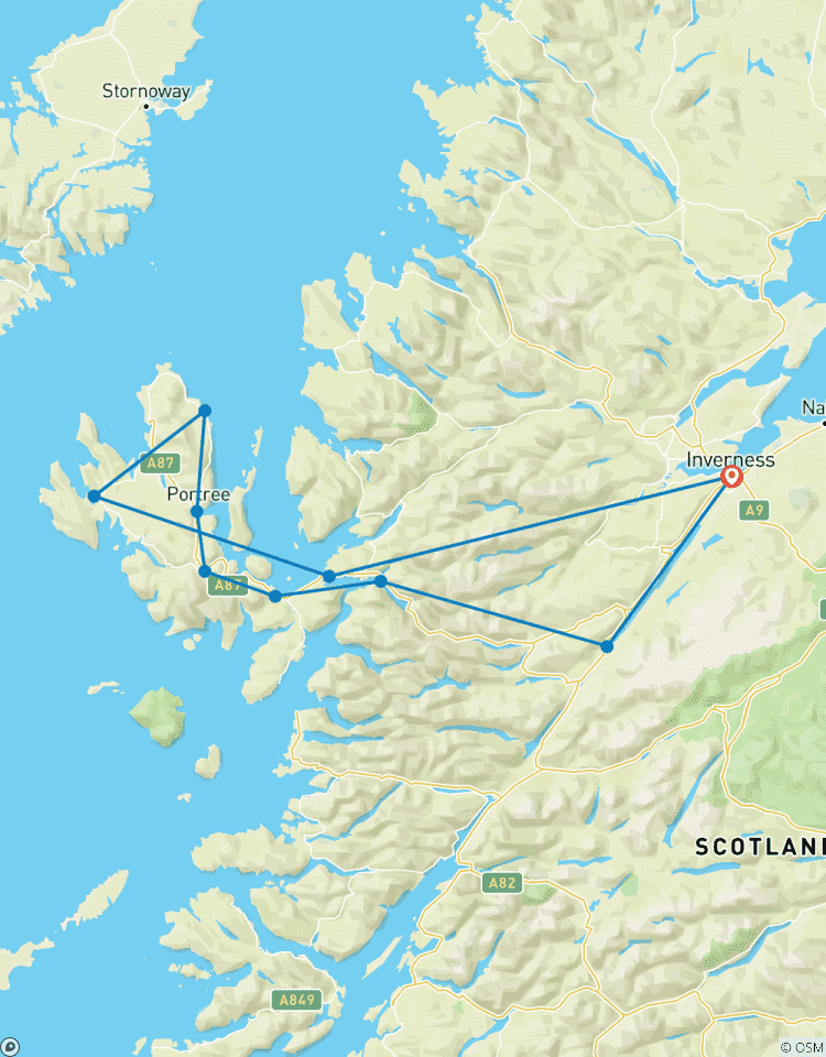 Circuito isla de Skye, Las Pozas de las Hadas y los castillos de las Highlands