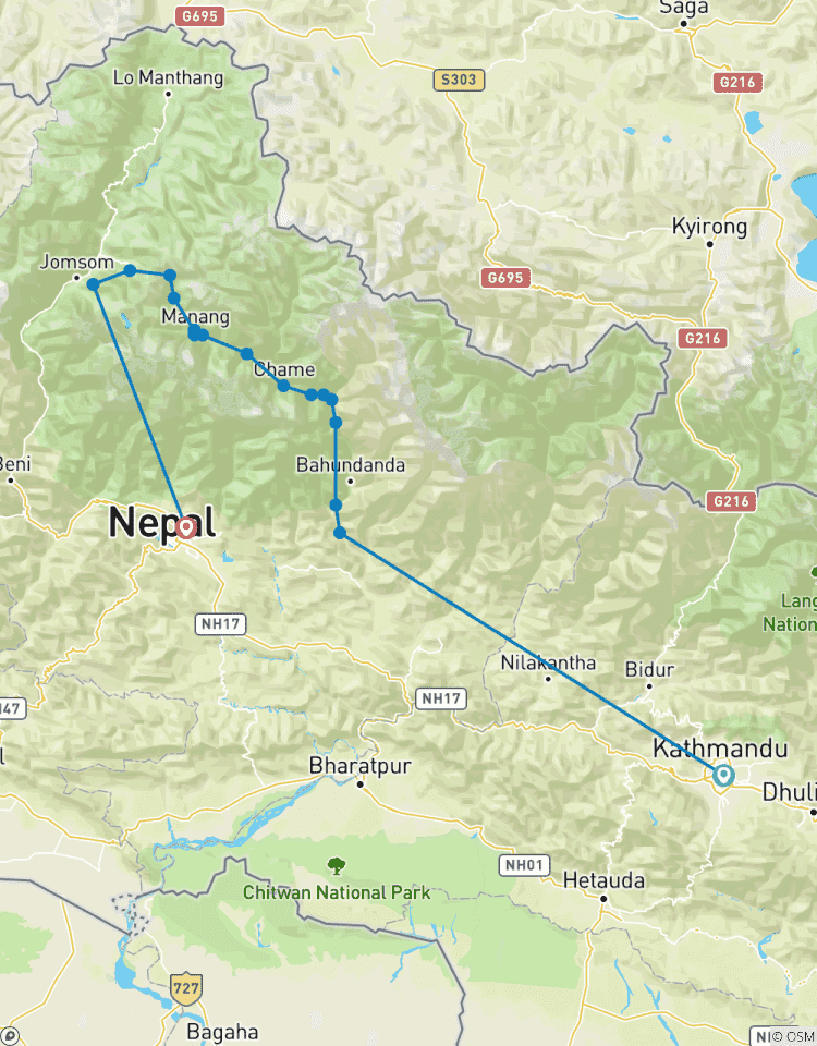 Circuito Circuito del Annapurna 7 días