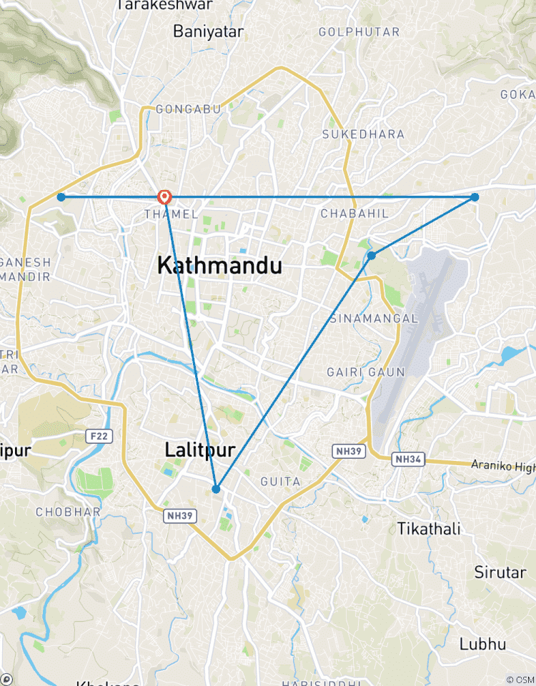 Circuito Visita de un día a la ciudad de Katmandú con coche y guía privados