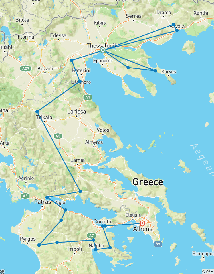 Voyages chrétiens en Grèce - Sur la route avec l\'apôtre Paul - 12 jours circuit