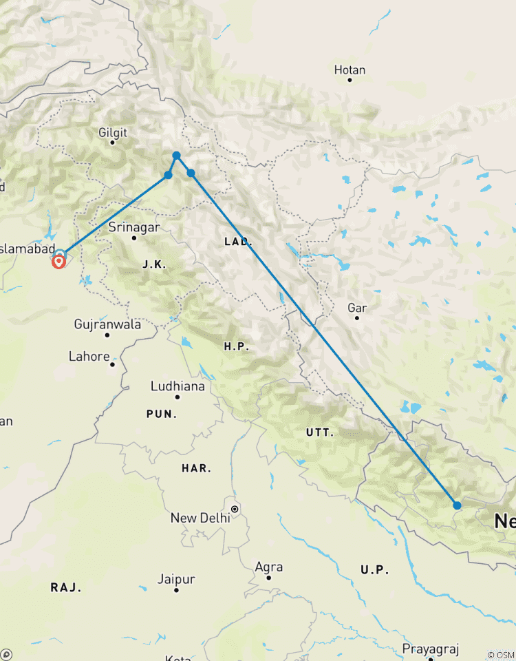Trek de 19 jours au camp de base du K2 et à la Concordia - Karakoram Expedition circuit