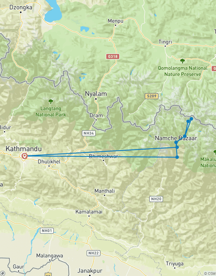 Circuito Excursión al campamento base del Everest - 9 días