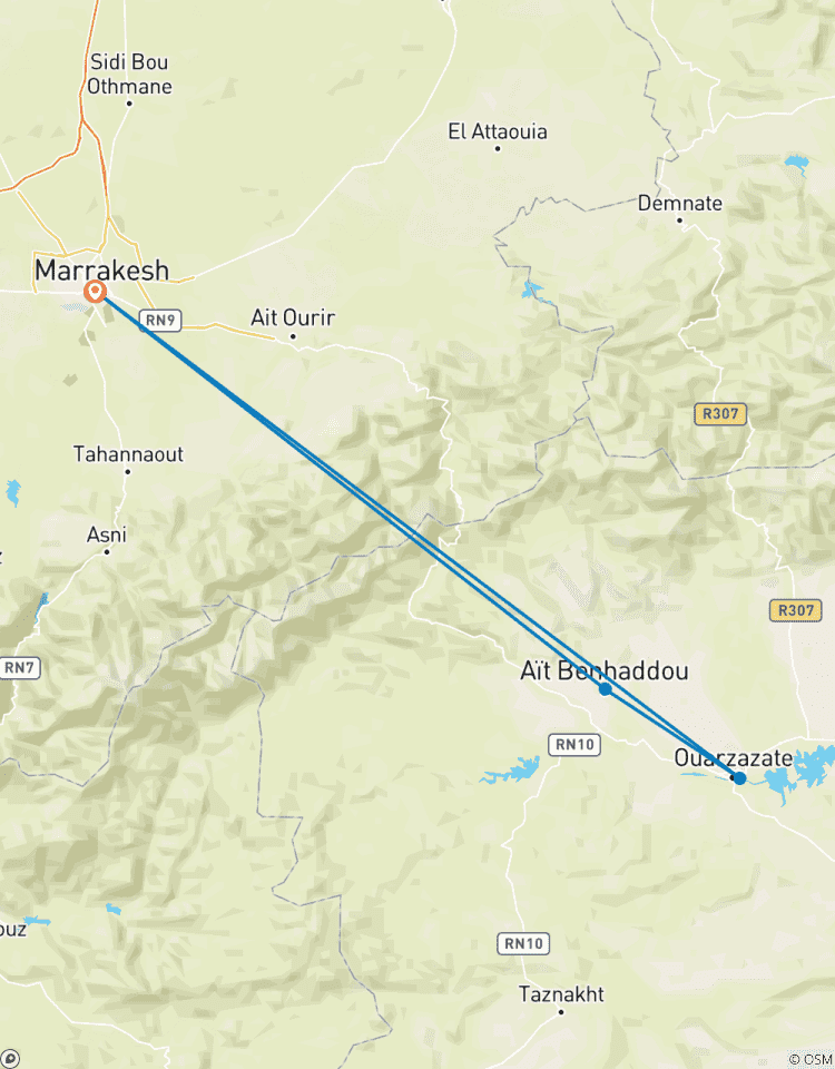 Marrakech: Tagesausflug nach Ouarzazate und Ait Benhaddou Rundreise