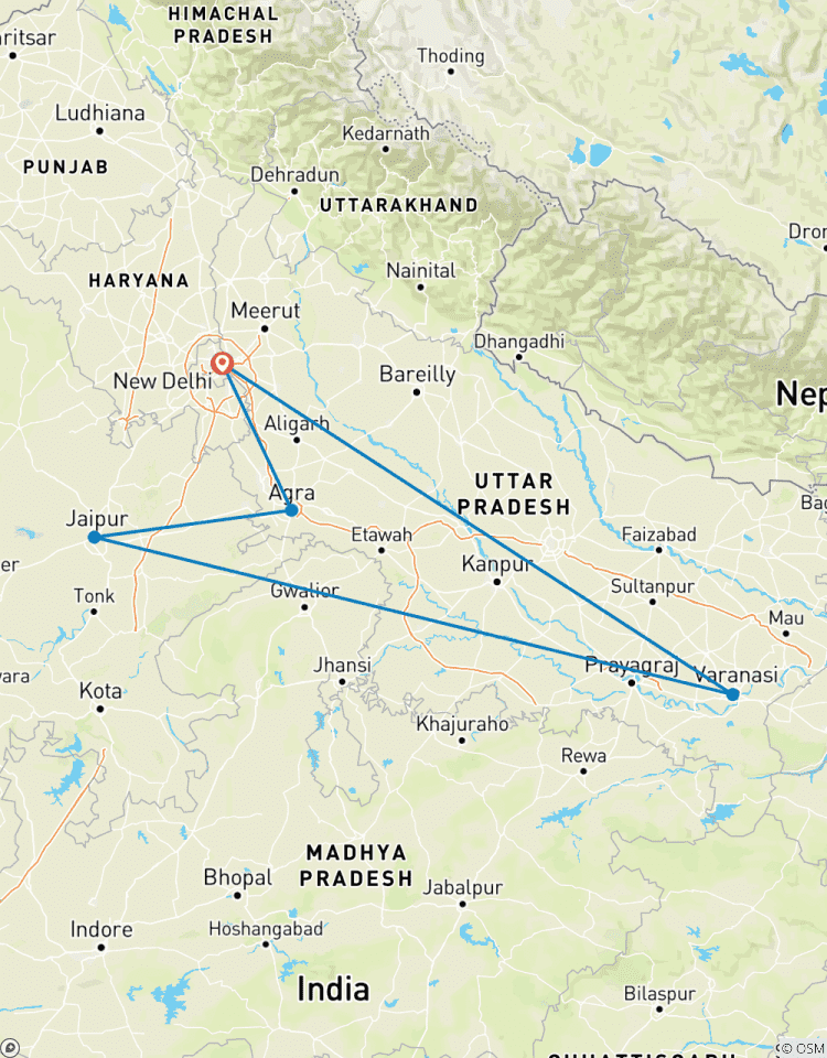 Delhi to Agra & Jaipur with Varanasi: 6 Days Private Guided Tour Tour