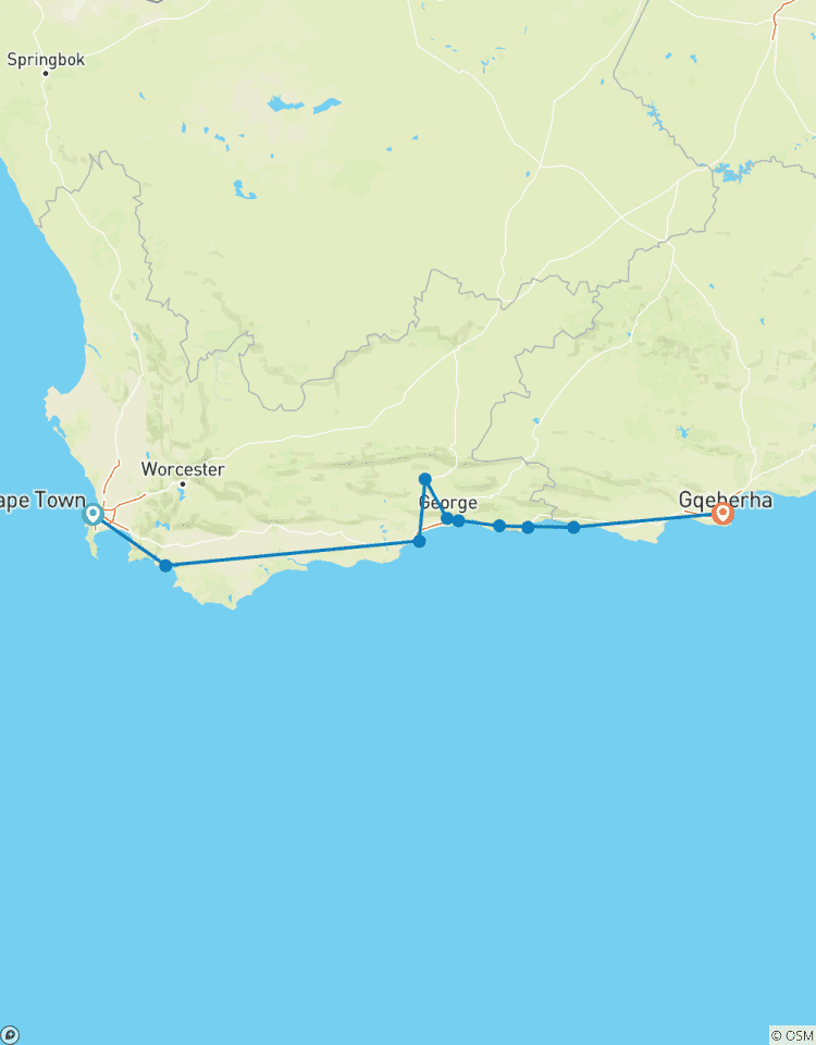 Circuito Ruta Jardín a Puerto Elizabeth - 4 días - alojamiento
