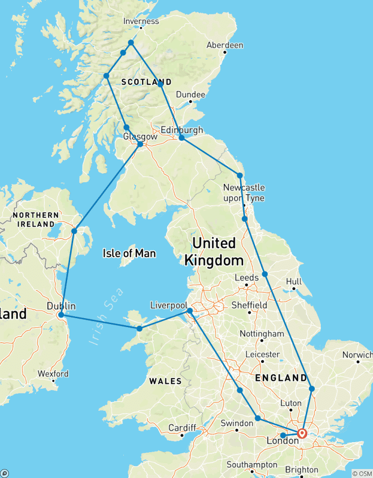 Circuito 11 días Reino Unido e Irlanda
