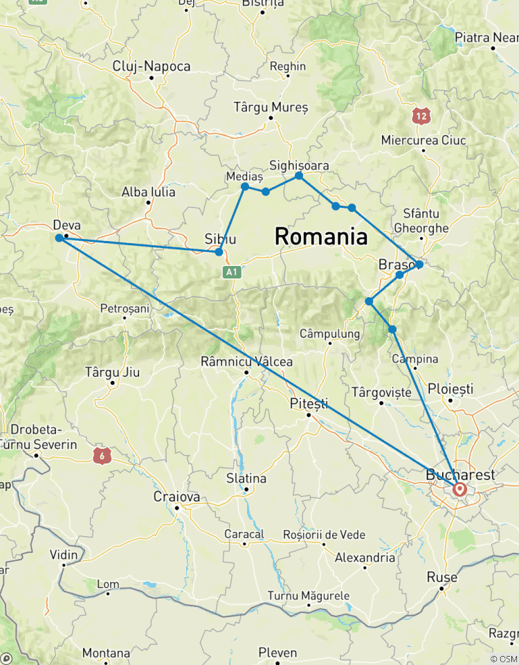 Visite privée de 4 jours des châteaux médiévaux et des églises fortifiées de Transylvanie circuit