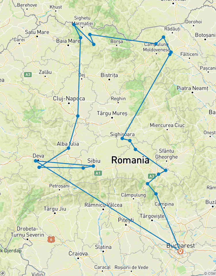 Circuit privé de 7 jours en Roumanie avec l\'UNESCO circuit