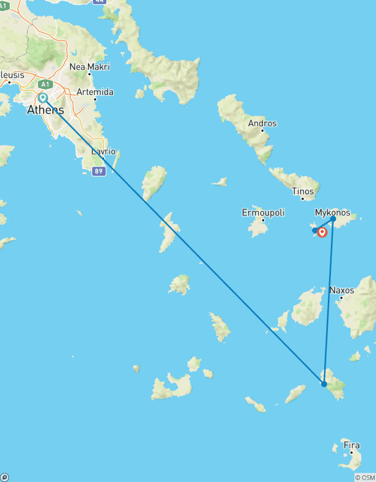Circuito Atenas - Ios - Mykonos - relajación y fiesta