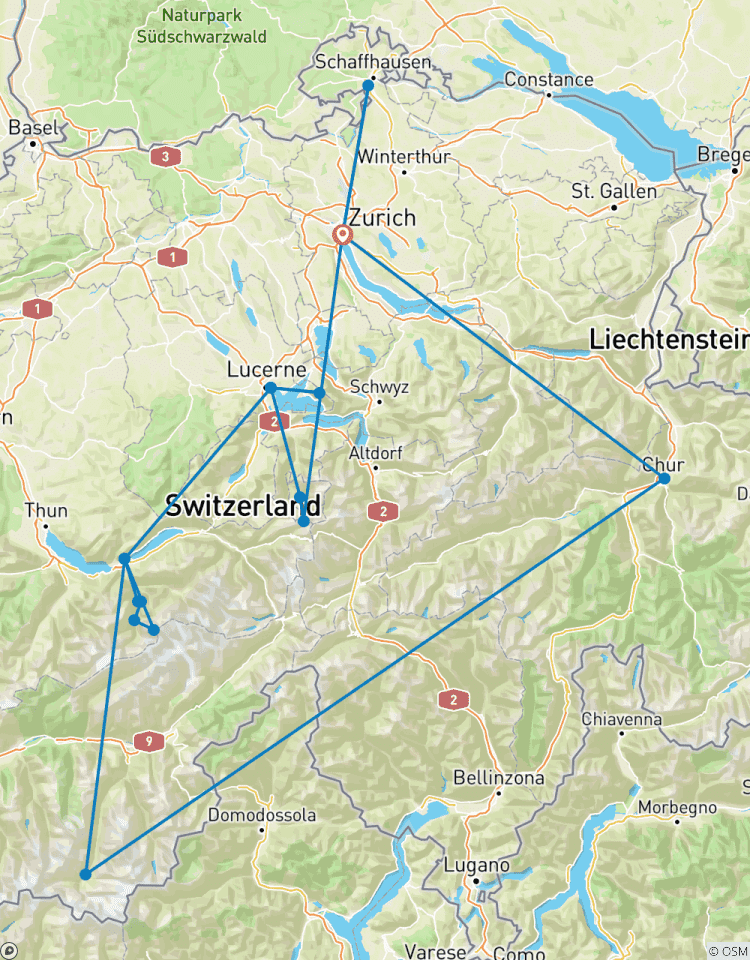 Circuito Circuito a Suiza en 8 días (Zermatt, Interlaken, Lucerna y Zúrich)