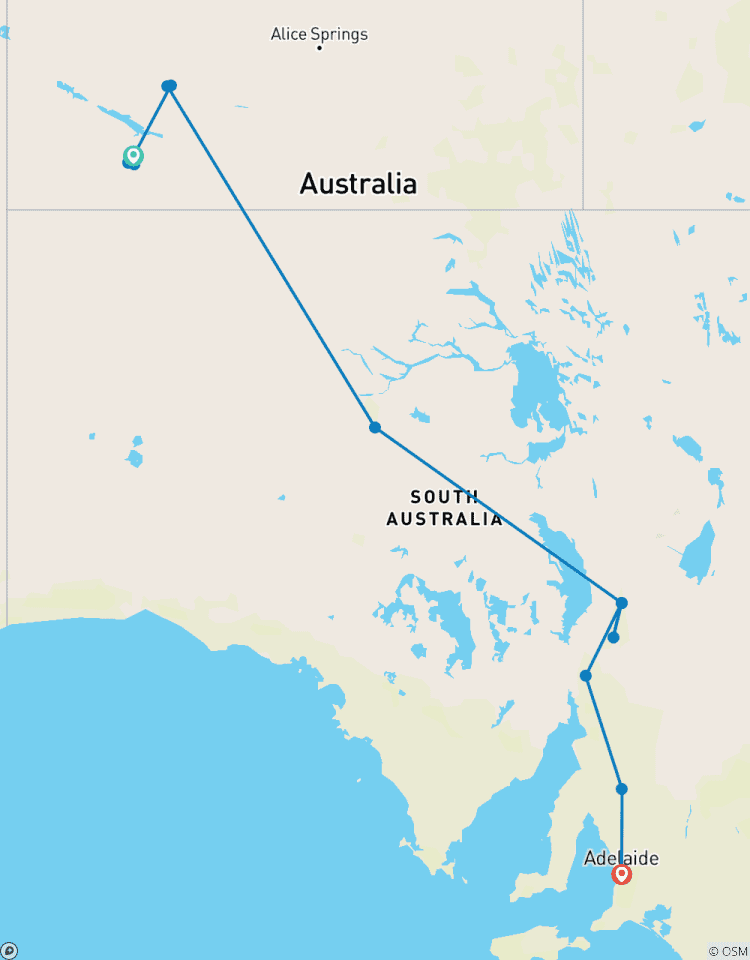 7-Day Uluru to Adelaide Tour Tour