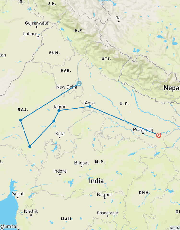 Indien für Erstbesucher: Nordindien Rundreise - 12 Tage Rundreise