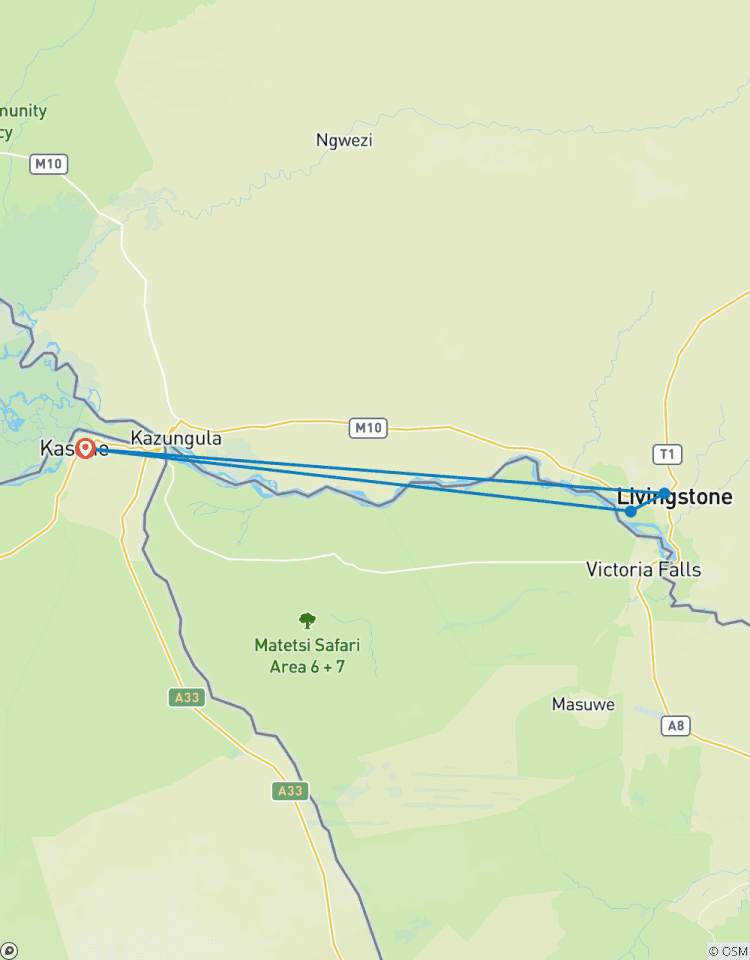 Kasane (Botswana): Tageausflug zu den Victoriafällen auf der sambischen Seite Rundreise