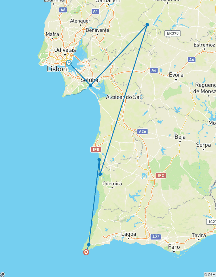 De Lisbonne à l\'Algarve circuit