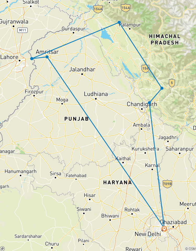 Circuito Circuito por el Himalaya en tren con Amritsar Templo Dorado y Shimla en tren de juguete - 10 días