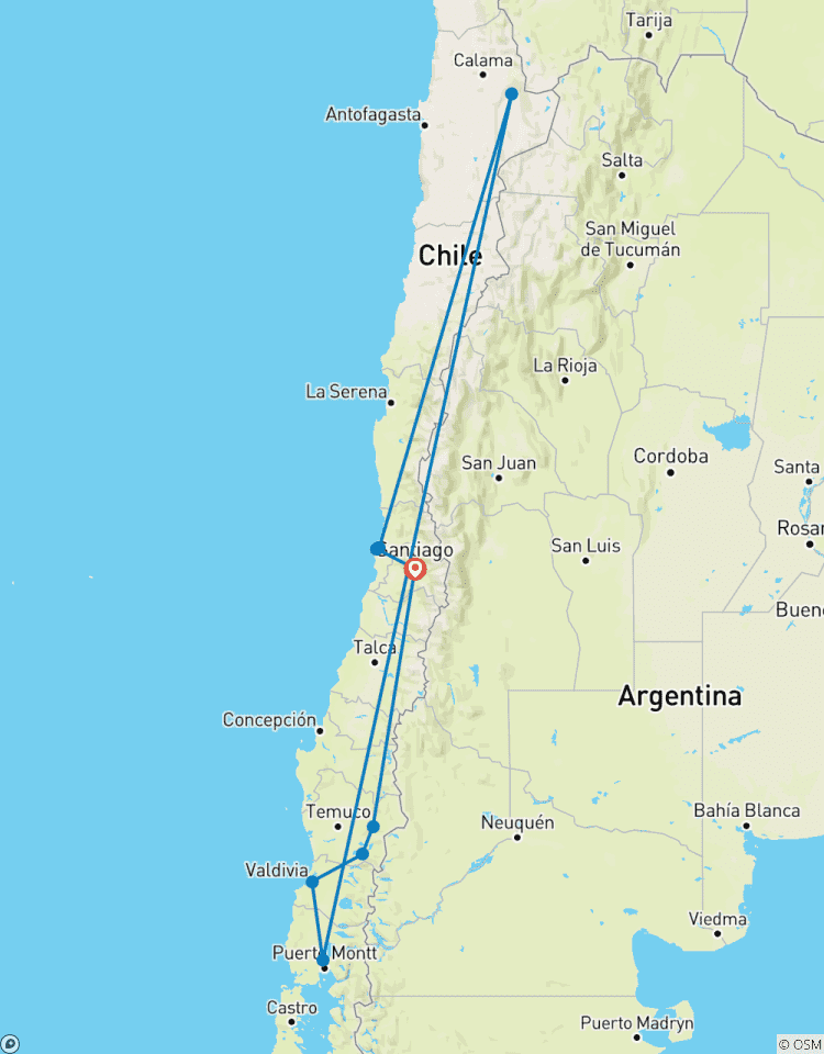 18 Days Family Road-Trip Adventure in Chile: Santiago, Atacama and Lake Region Tour