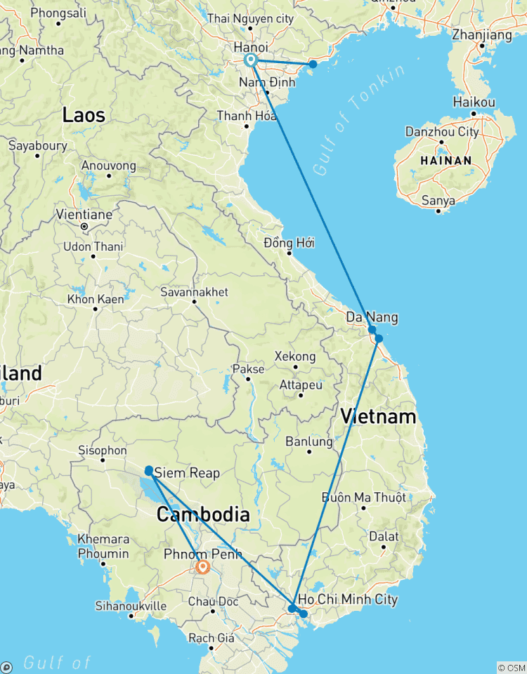 Vietnam & Kambodscha Höhepunkte Rundreise