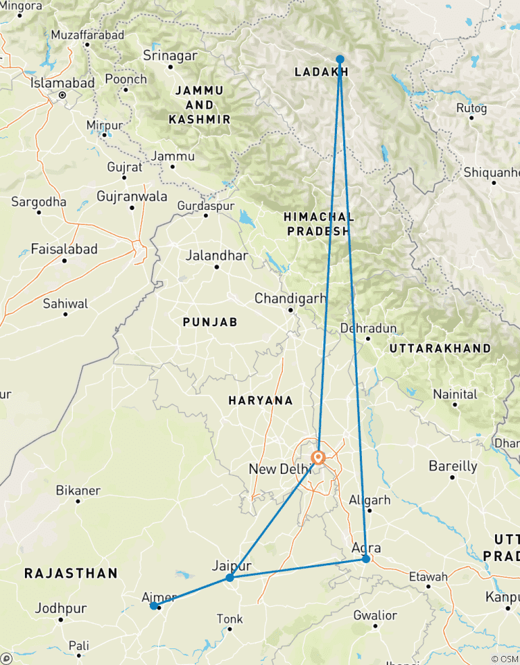 Das Dach der Welt: Leh Ladakh & Nordindien Rundreise