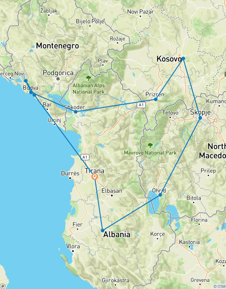 Balkan Jewels (Intensive); Semi - Private Tour with Dedicated Tour Leader & Car Tour