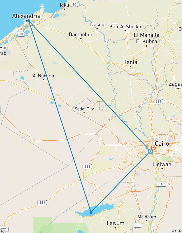 4 Tage ägyptische Magie: Entdecken Sie Kairo, Gizeh, Alexandria & Fayoum Rundreise