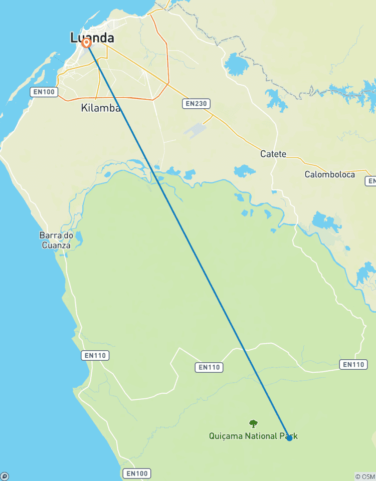 Maßgeschneiderte private 6 Tage Angola Reise nach Luanda & Kalandula Wasserfälle, täglicher Start Rundreise