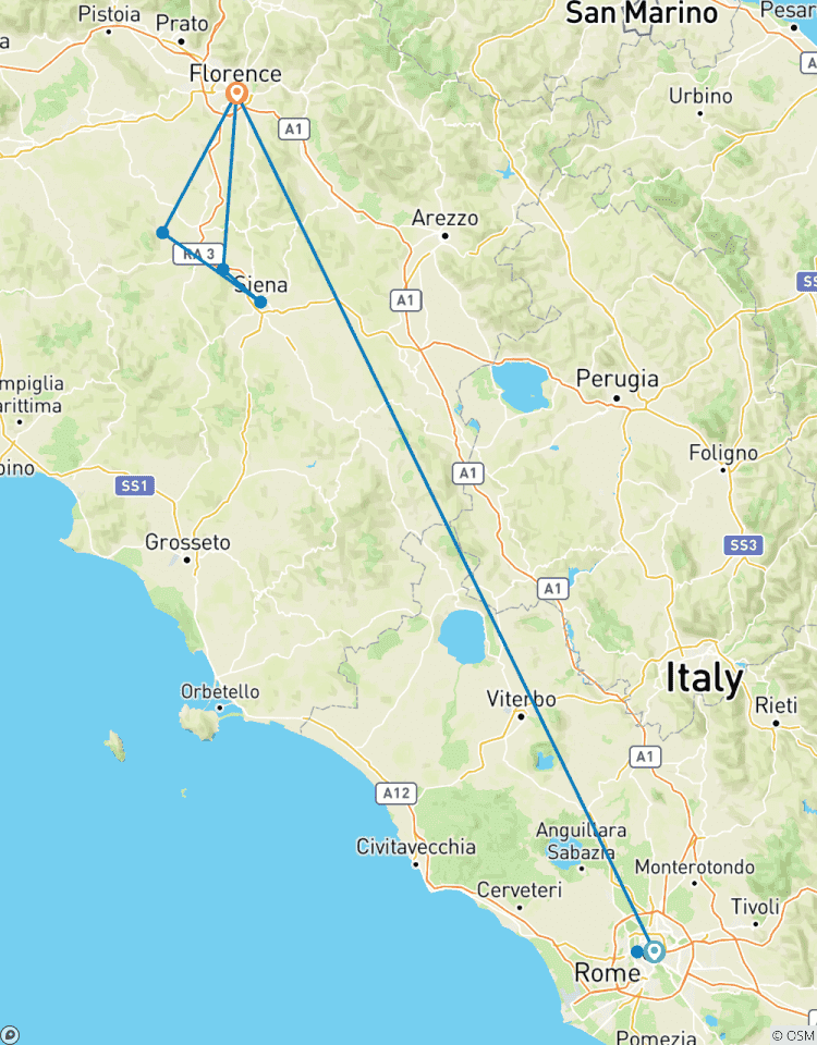Juwelen von Rom und Florenz, Halbprivate Tour Rundreise