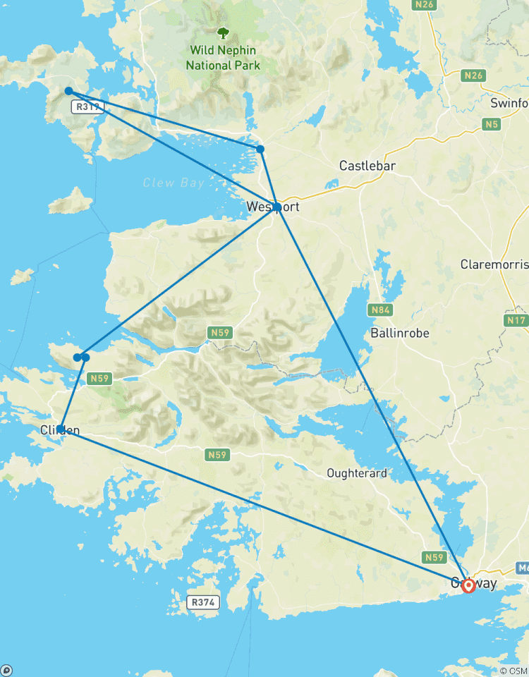 Circuito Ruta del Atlántico Salvaje, Irlanda Recorrido guiado en *bicicleta* (Todo incluido)
