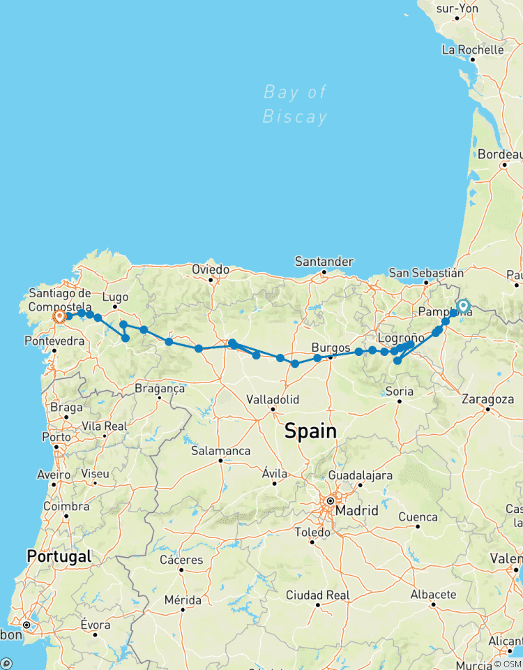 Camino de Santiago (Francés) Guided *TREK* (All Inclusive) Tour