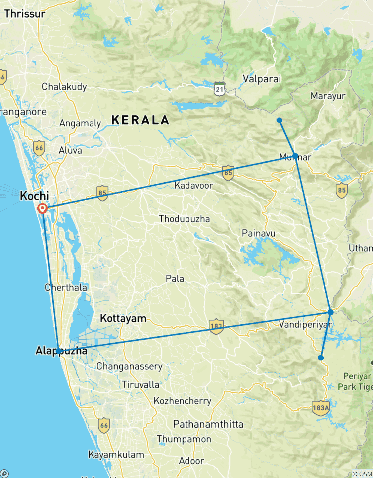 Beautiful Kerala 5 Nights with Premium Hotels Tour
