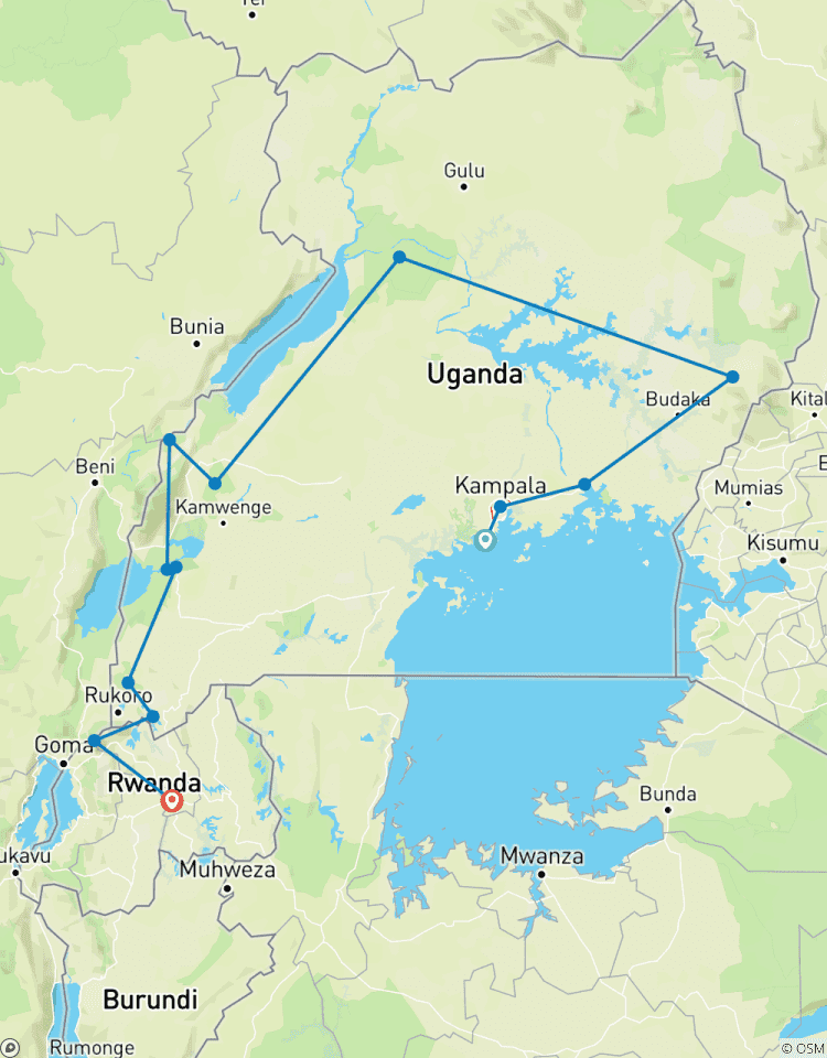 Le safari de luxe ultime de Tourilla en Ouganda et au Rwanda circuit