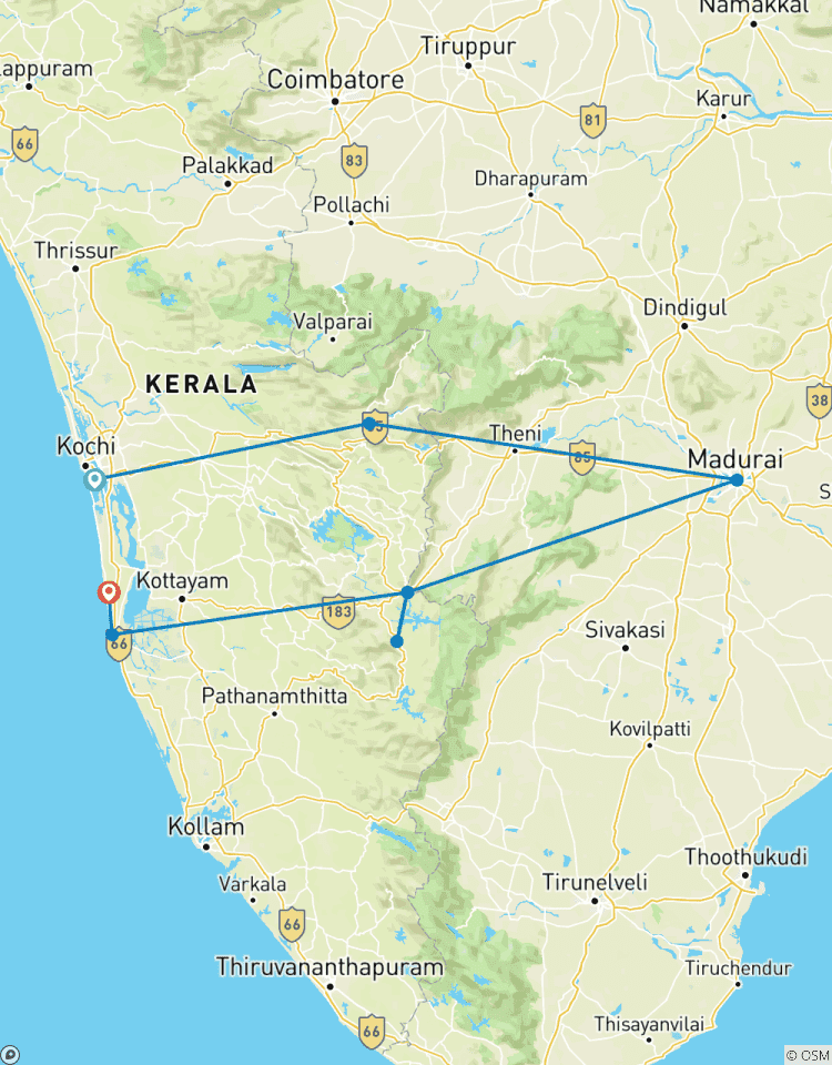 Zuid-India – de Backwaters, theeplantages, tempels & een strandverblijf – met privégids & chauffeur-rondreis