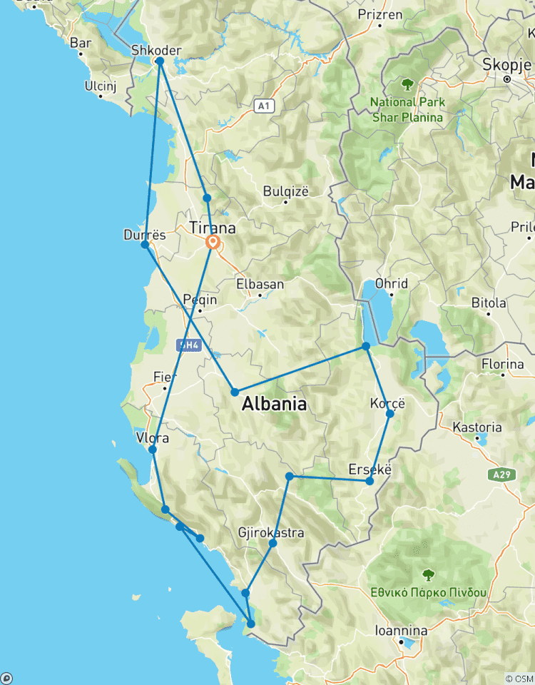 Circuito Circuito cultural en Albania 8 días