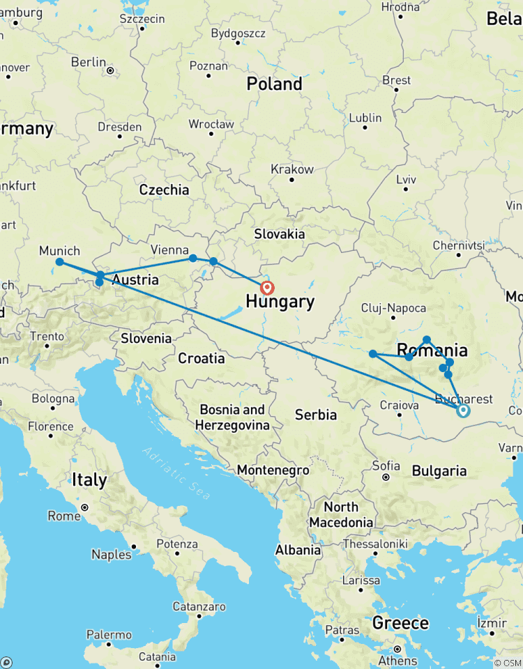 Les meilleurs marchés de Noël d\'Europe : de Bucarest à Budapest circuit
