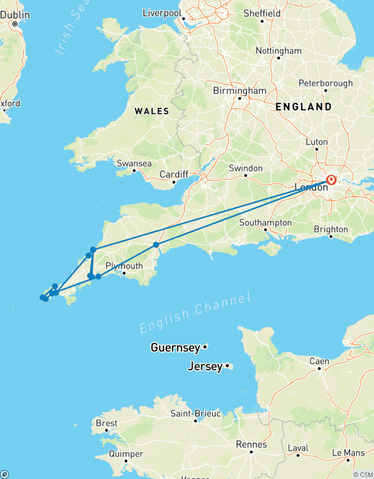Rondreis door Cornwall vanuit Londen-rondreis
