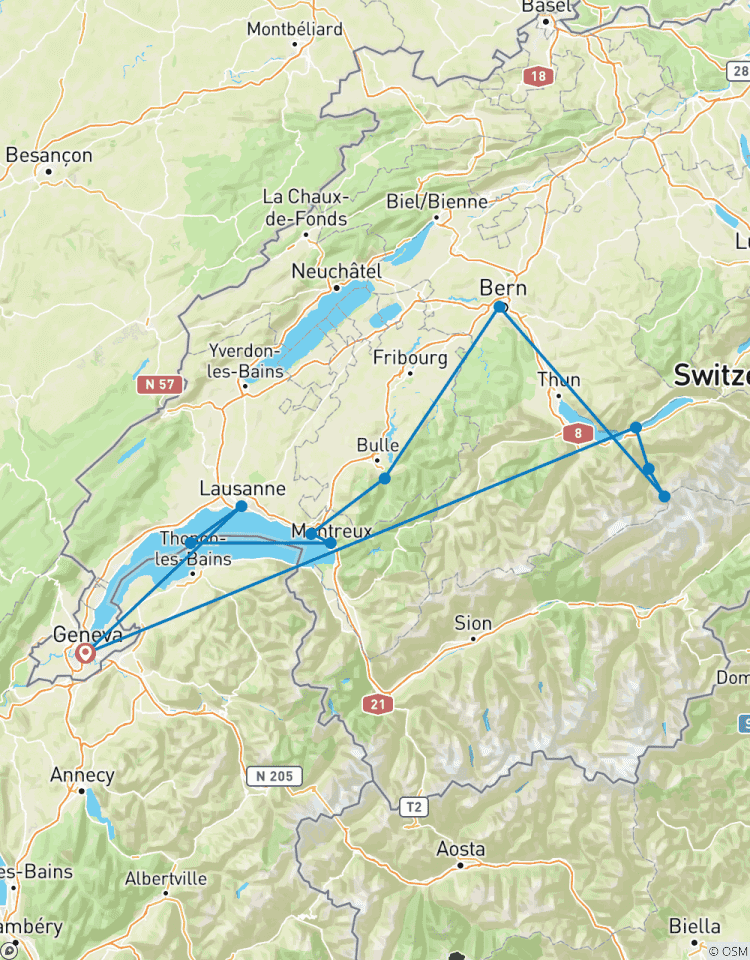 Circuito Impresionante Suiza