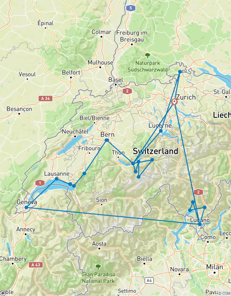 Circuito Suiza Todo en uno