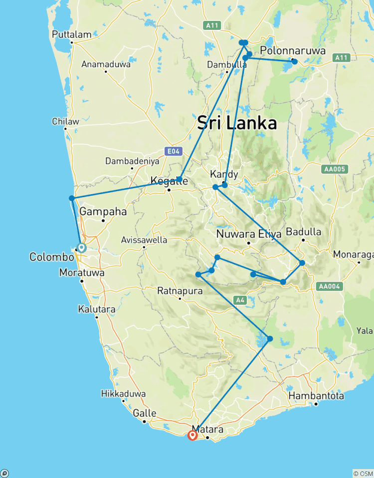 Les points forts du Sri Lanka (circuit privé) circuit