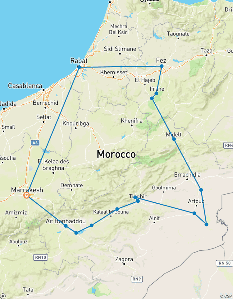 Les joyaux cachés du Maroc circuit