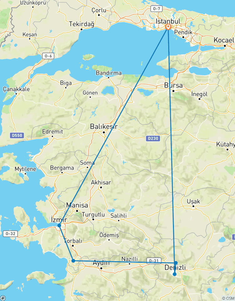 Circuito Excursión de 2 días a Éfeso y Pamukkale desde Estambul en avión