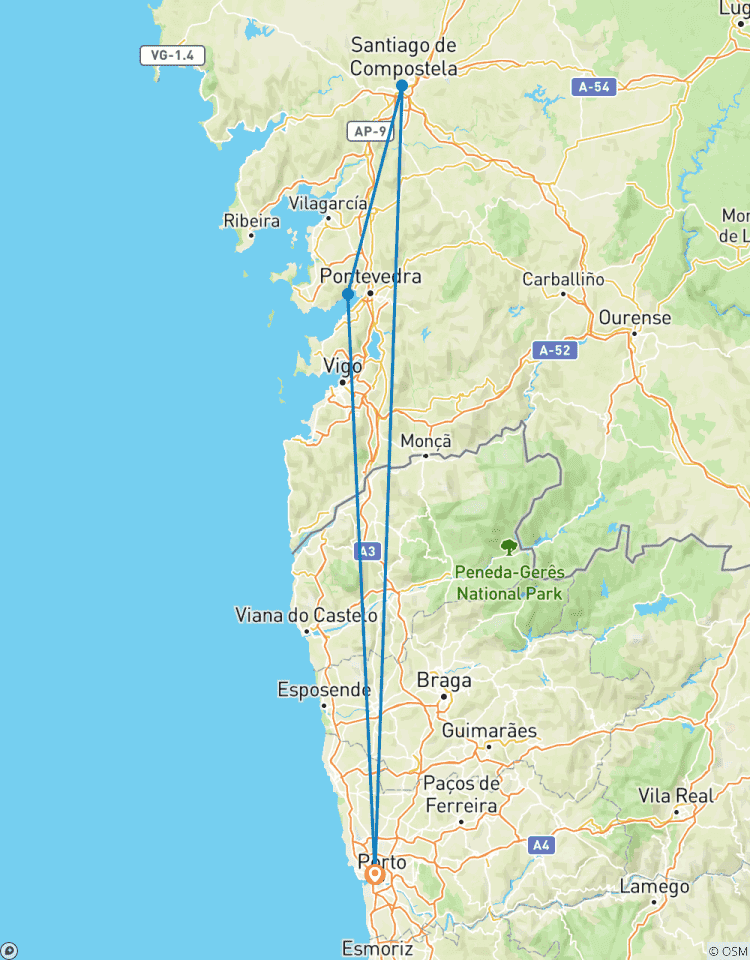 Santiago de Compostela Rundreise