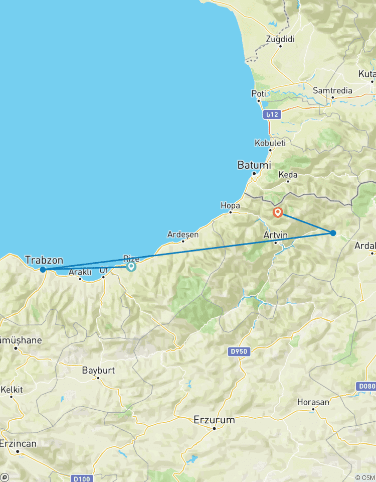 Black sea vip tour 5 nights 6 days east black sea to the fullest Tour