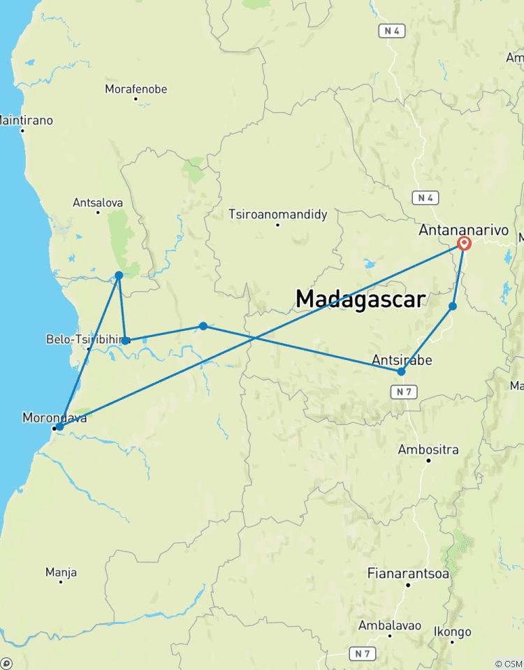 Circuito Viaje por el río Tsiribihina