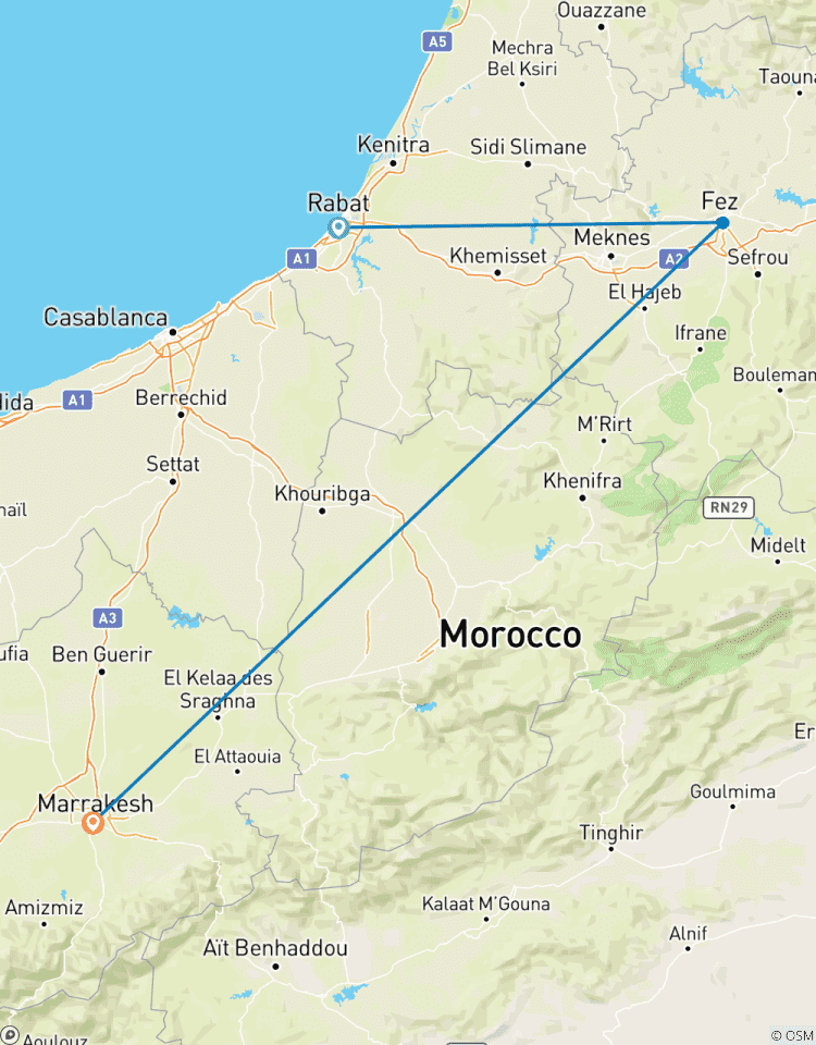 Circuito Viaje de lujo a Marruecos : de Tánger a las ciudades Imperiales- 7 Días