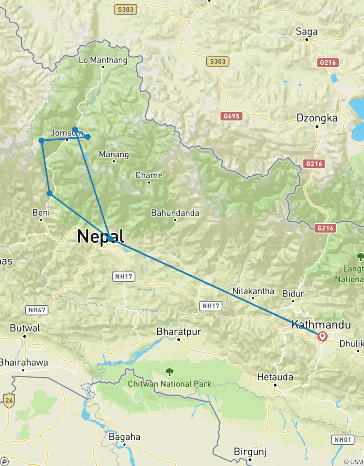 Halbe Annapurna-Runde Radreise - 10 Tage Rundreise