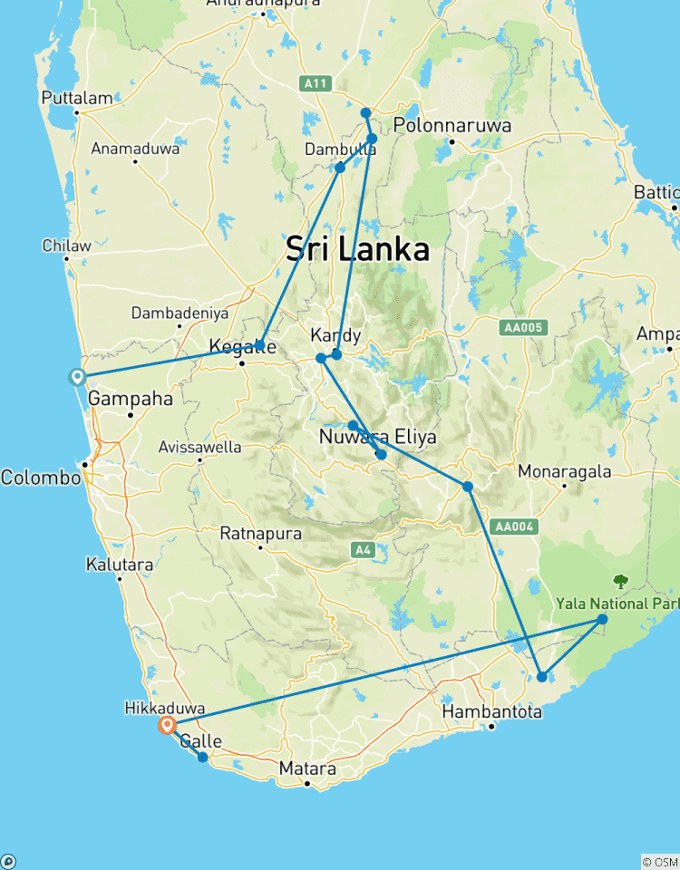 Le Sri Lanka embrasse l\'amour circuit