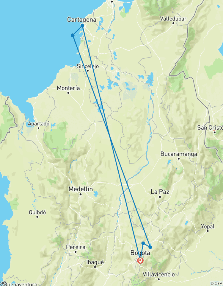 Une introduction à la Colombie : Bogota et Carthagène circuit