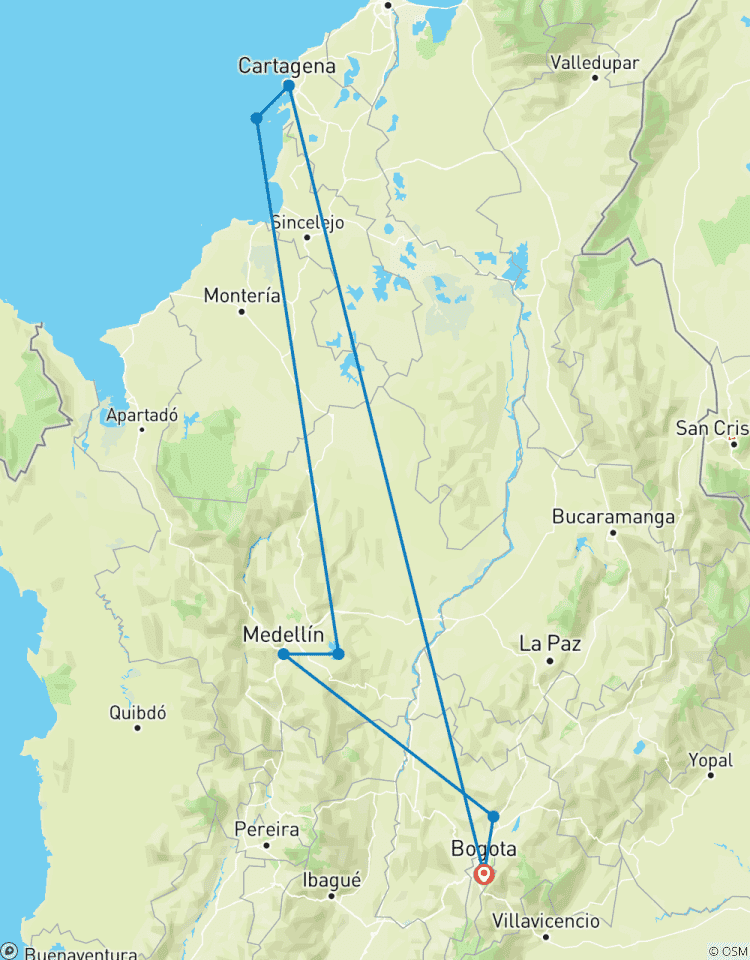 Une visite essentielle de la Colombie à Bogota, Medellin et Carthagène circuit