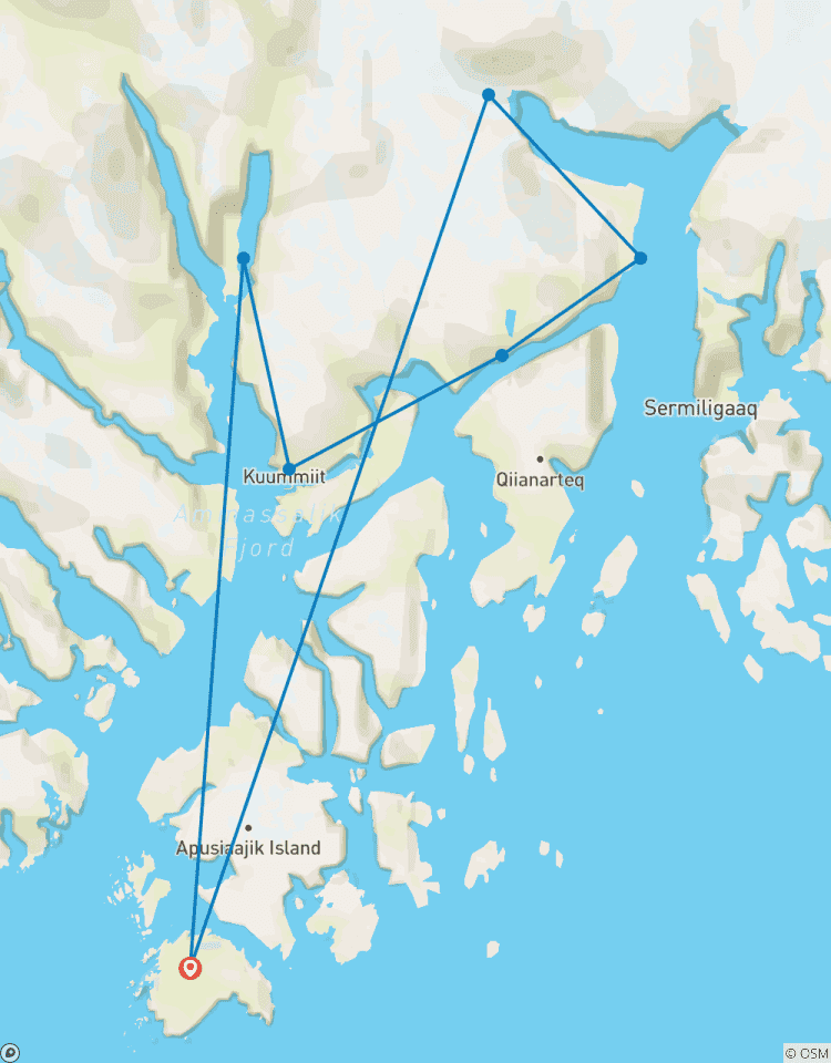 Vom Karale Fjord zum Tasilaq Fjord Wanderreise Rundreise