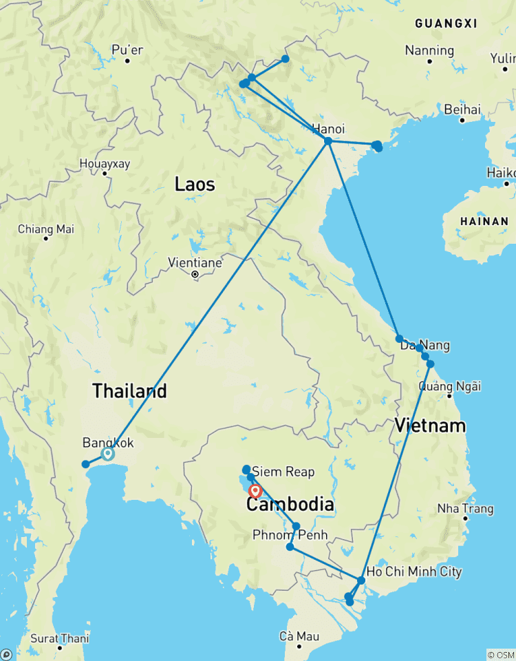 Thailand, Vietnam and Cambodia Cultural Tours -15 Days/14 Nights Tour