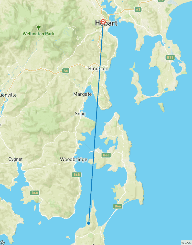 Bruny Island Overnachtingstocht-rondreis
